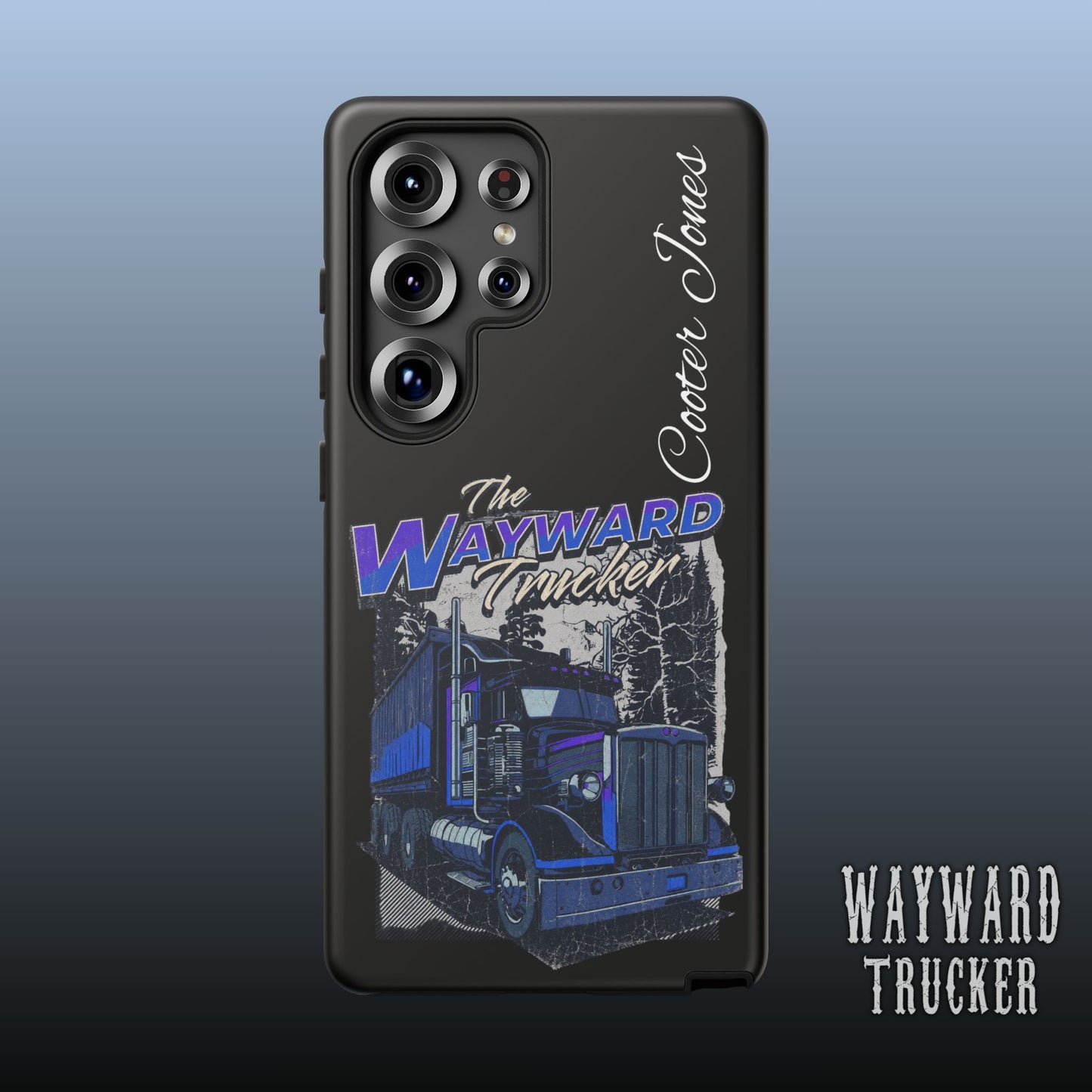 The Wayward Trucker™ Midnight Blue Edition— Personalized Phone Case