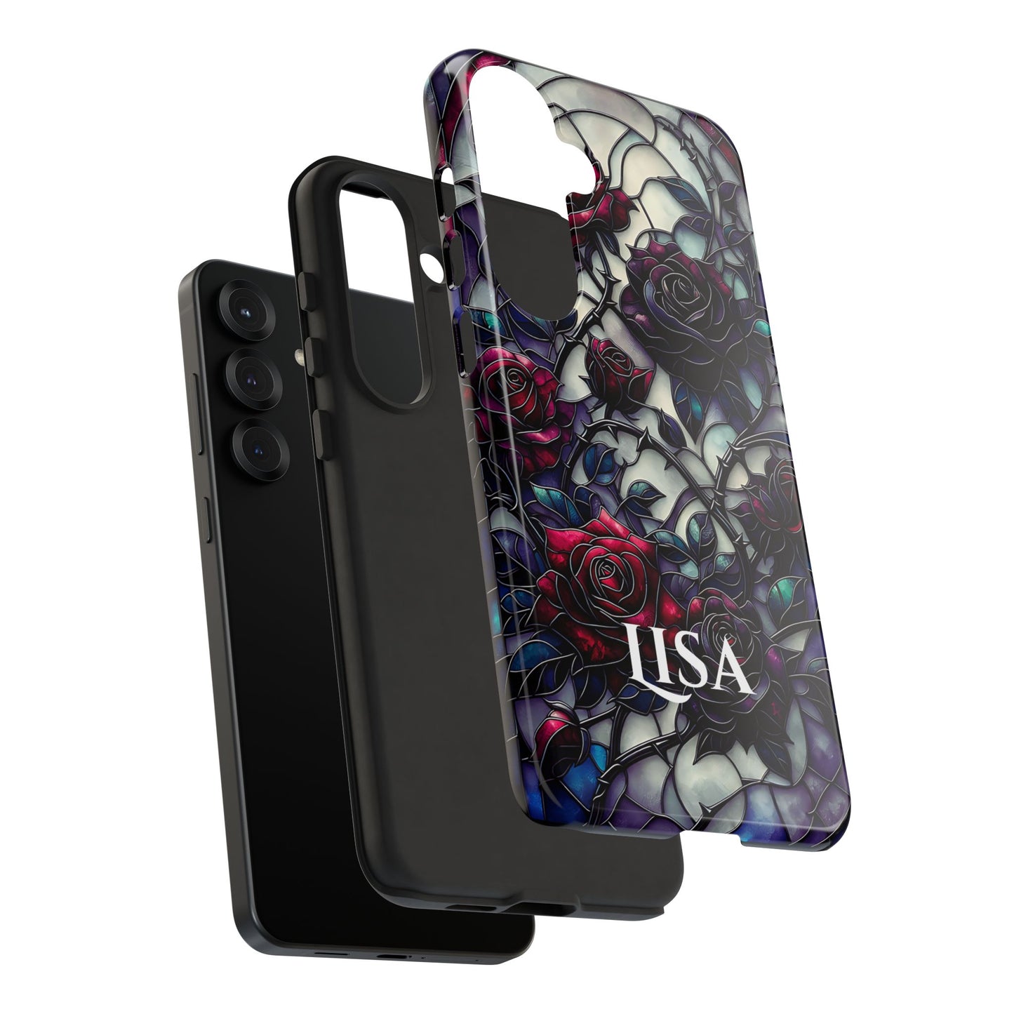 Cathedral Night Roses - Personalized Phone Case