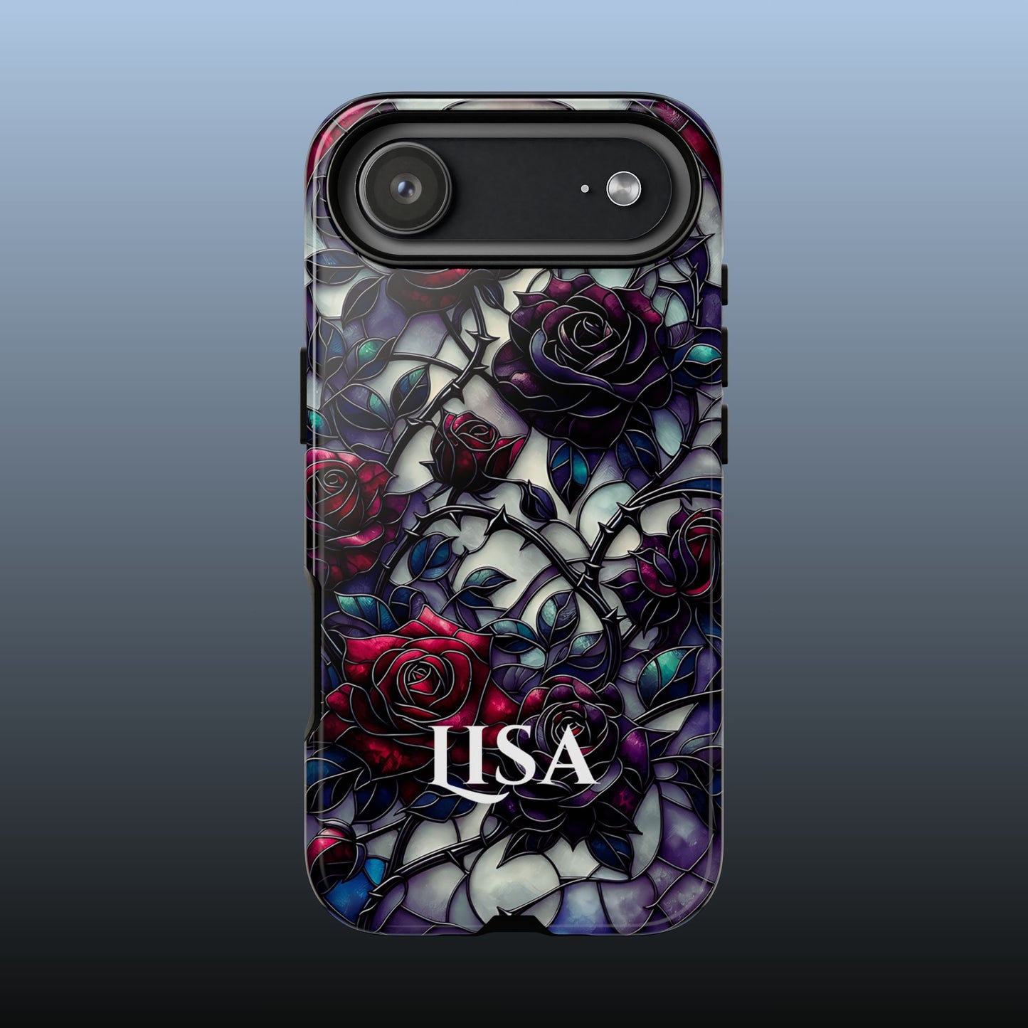 Cathedral Night Roses - Personalized Phone Case
