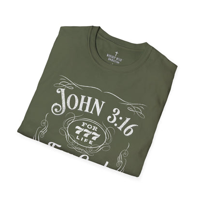 John 3:16 Vintage Label Christian T-Shirt — Worship Wear™