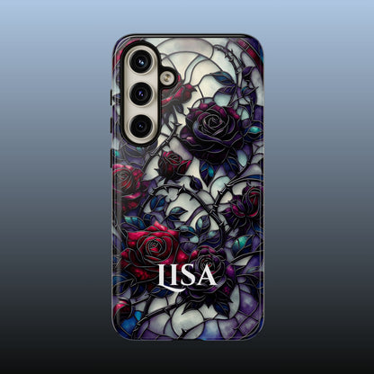 Cathedral Night Roses - Personalized Phone Case