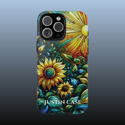Cathedral Sunflowers - Personalized Phone Case