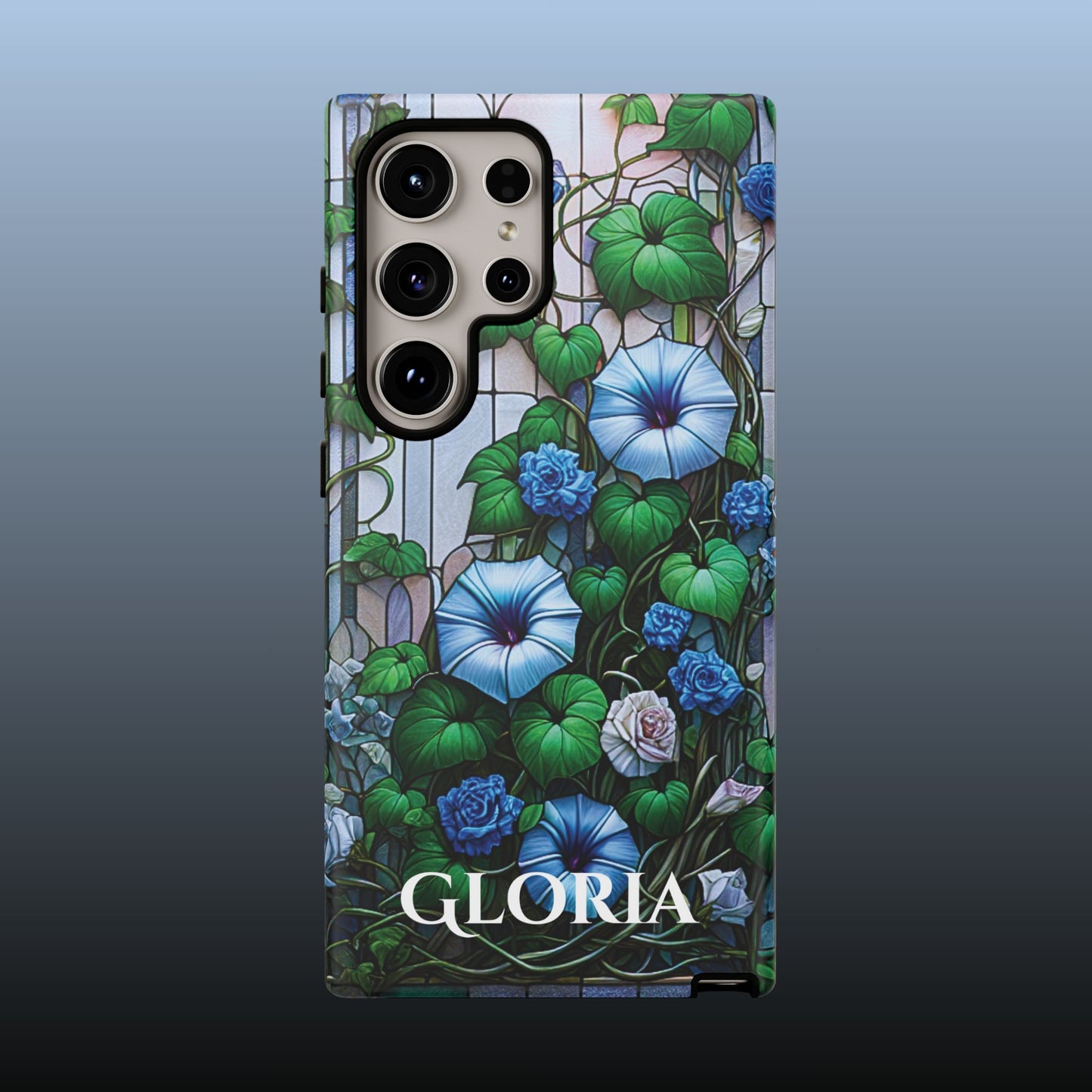 Cathedral Morning Glories - Personalized Phone Case