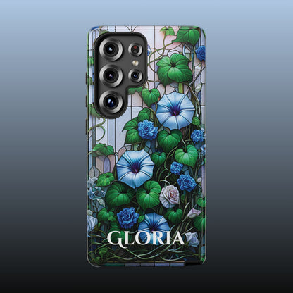 Cathedral Morning Glories - Personalized Phone Case