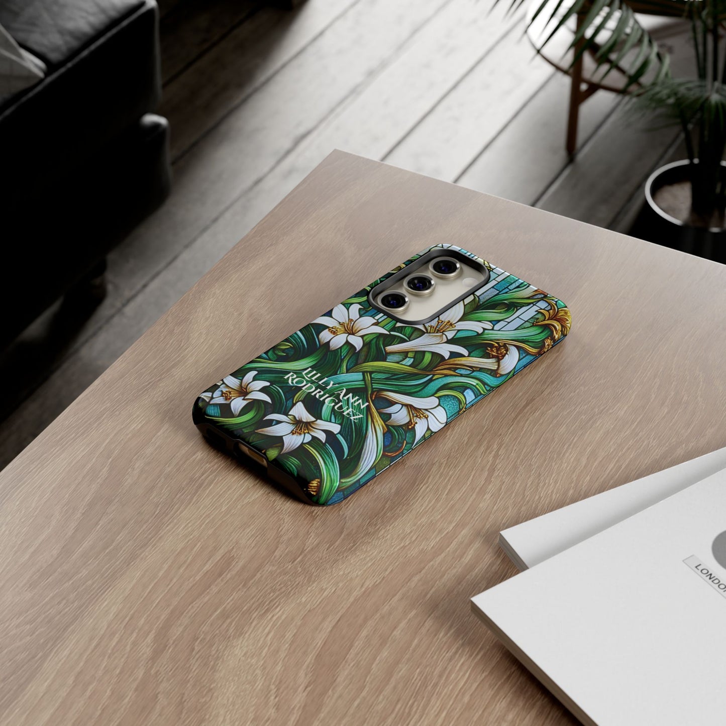 Cathedral Lilies - Personalized Phone Case