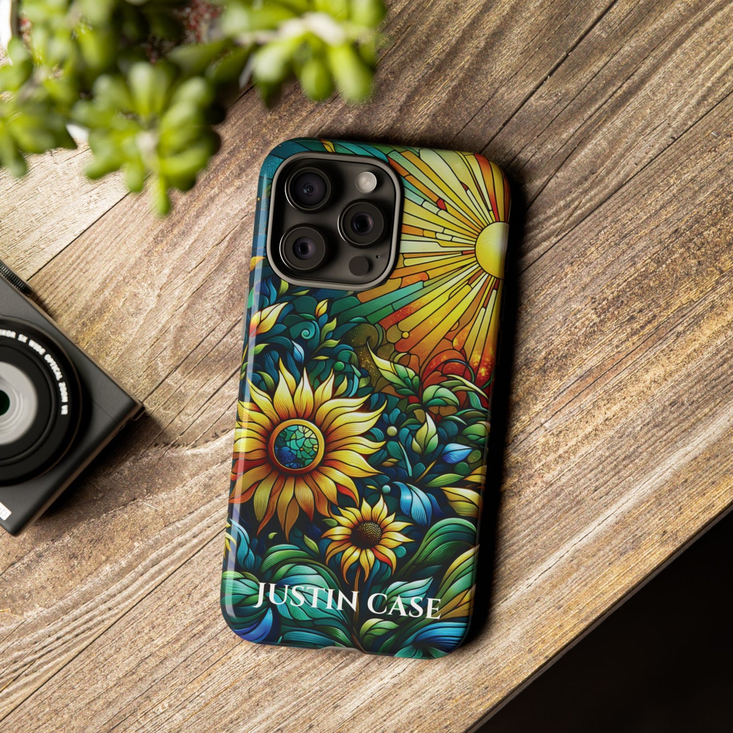 Cathedral Sunflowers - Personalized Phone Case
