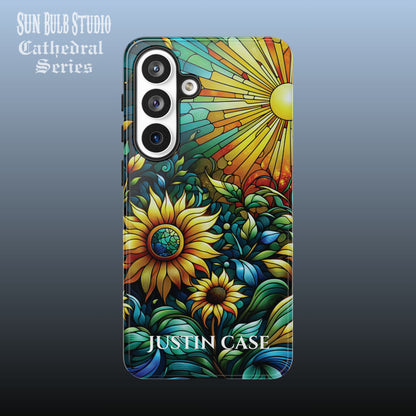 Cathedral Sunflowers - Personalized Phone Case