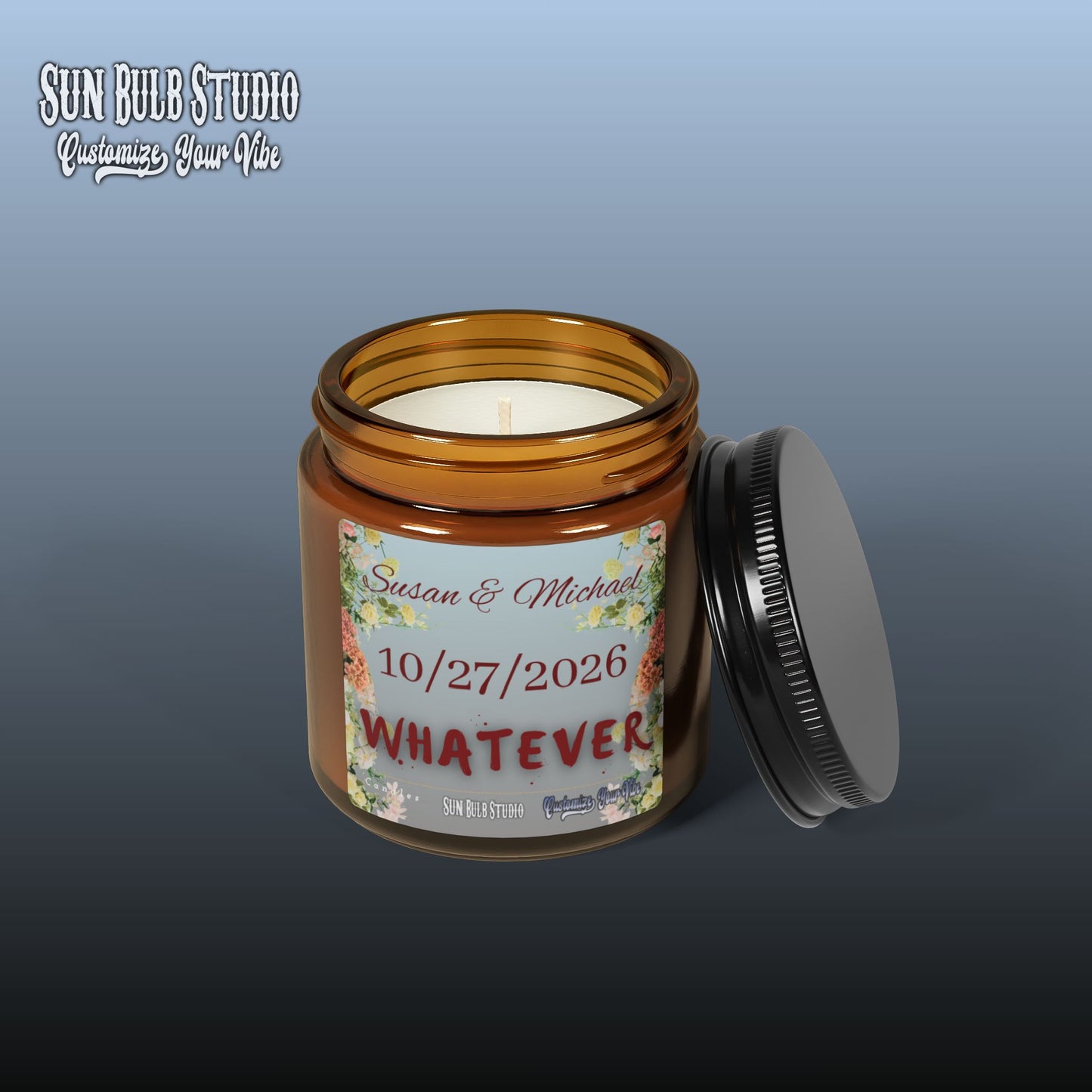 Customize Your Vibe™ Personalized Candle – Wedding Whatever