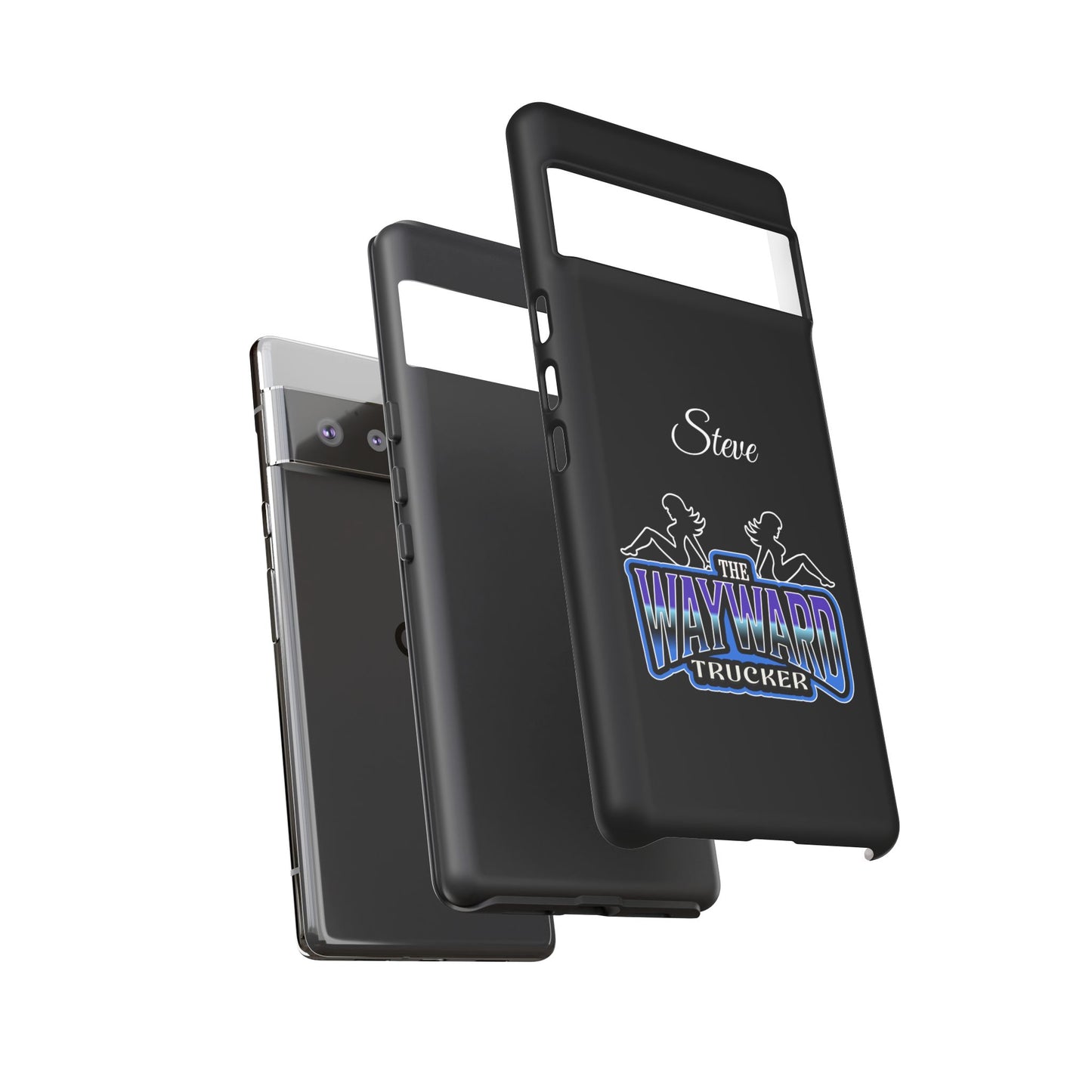 Personalized 'The Wayward Trucker' Phone Case — Custom Name Tough Case for Truck Drivers