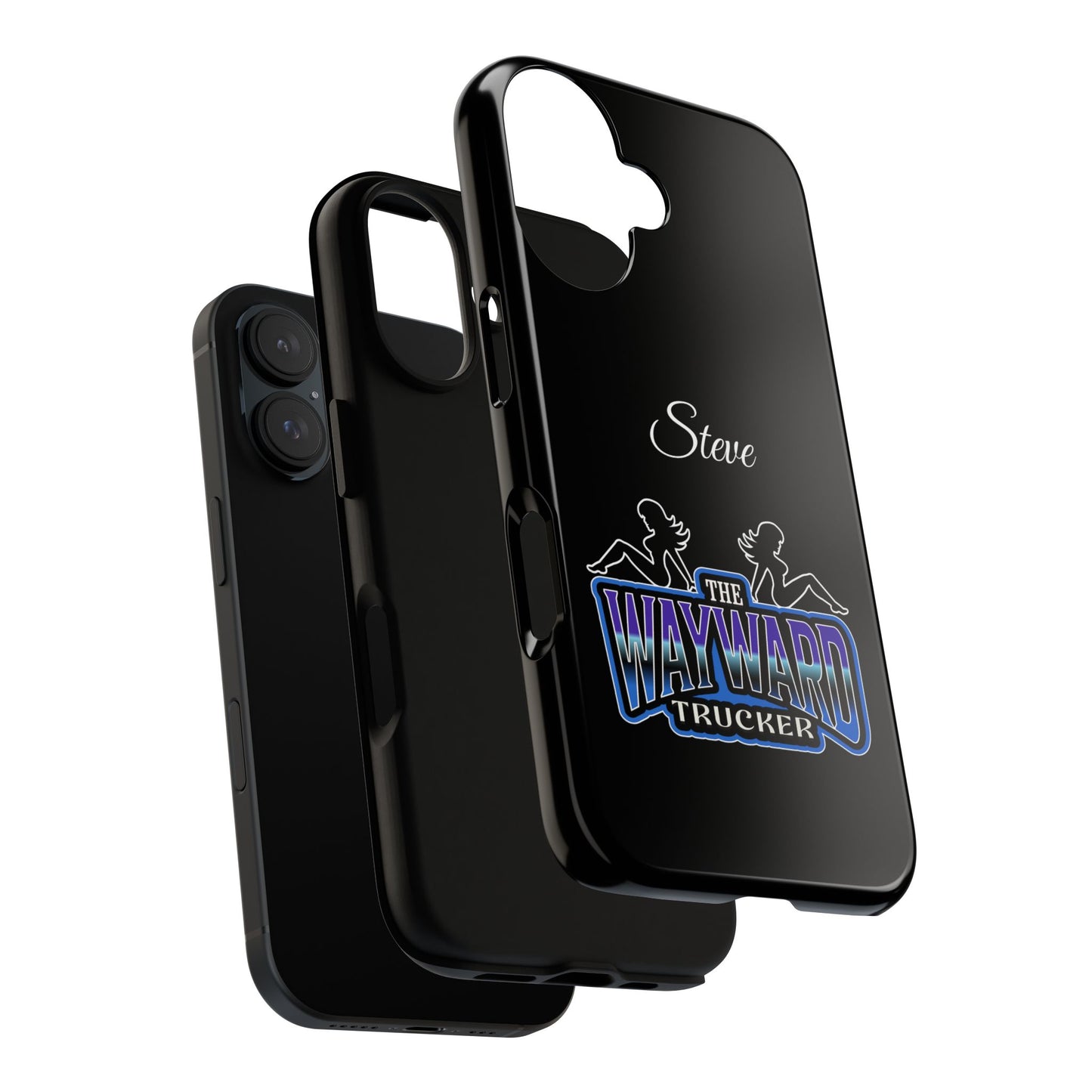Personalized 'The Wayward Trucker' Phone Case — Custom Name Tough Case for Truck Drivers