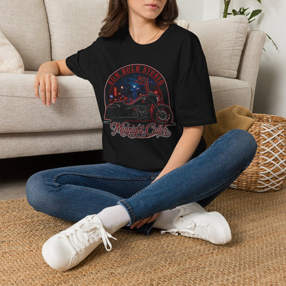 Midnight Caller Vintage Motorcycle T-Shirt | Night Ride Graphic Tee