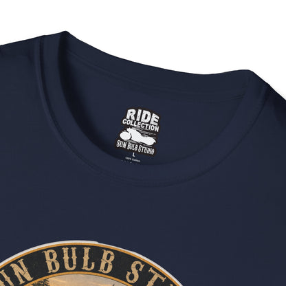 Whispering Pines Vintage Motorcycle T-Shirt | Forest Ride Graphic Tee