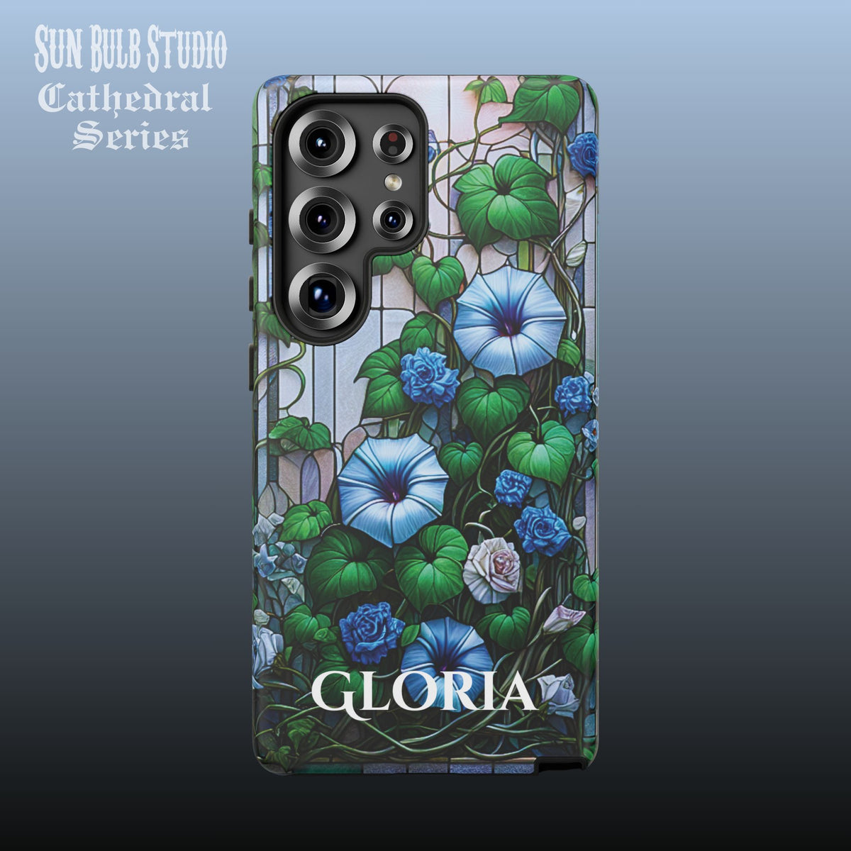 Cathedral Morning Glories - Personalized Phone Case