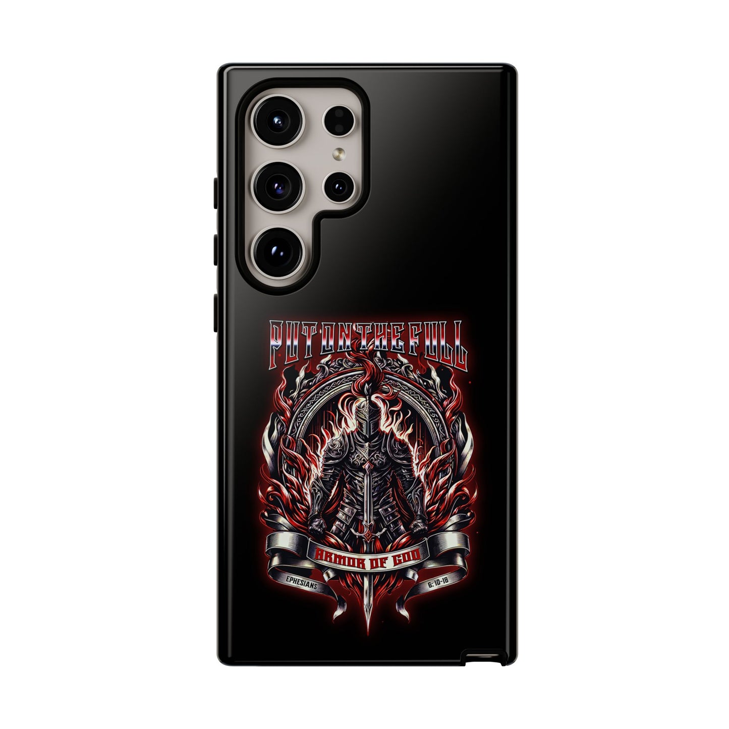 Armor of God Phone Case – Christian Warrior Design | Worship Wear Collection
