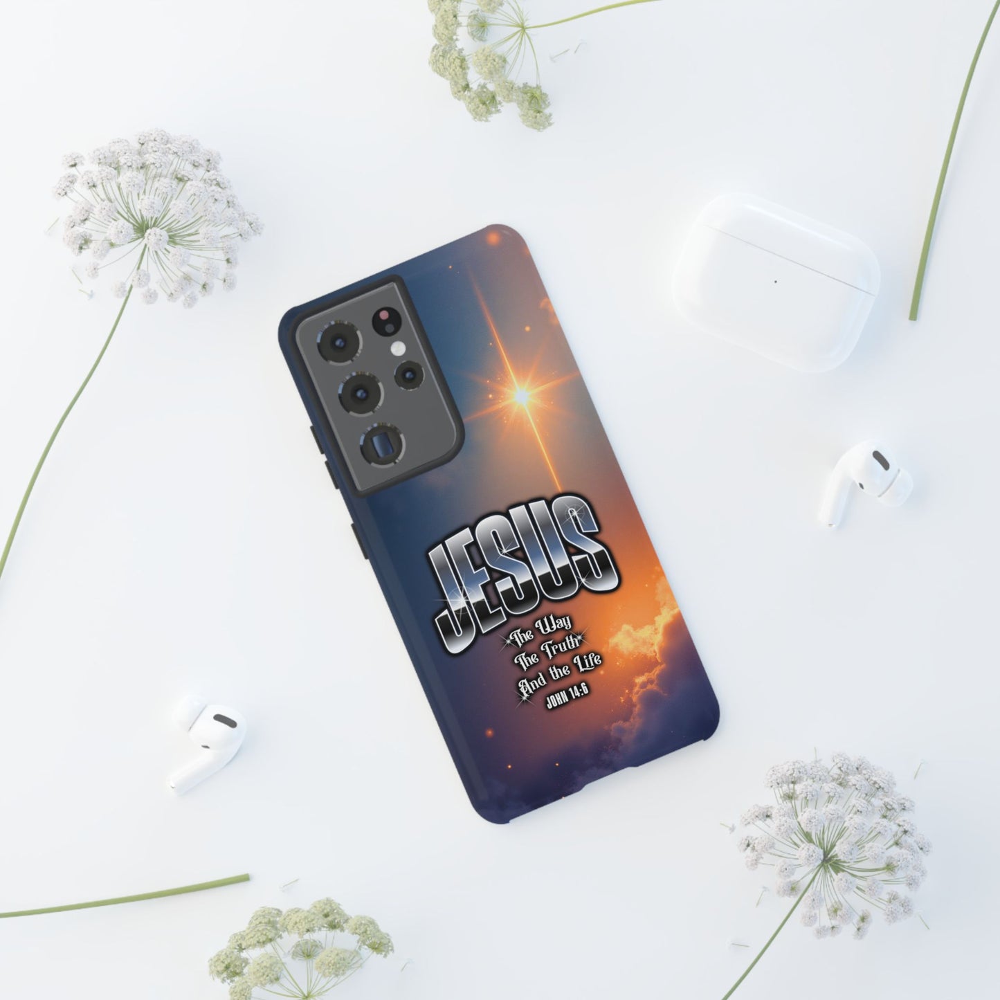 JESUS — The Way, The Truth, The Life — Radiant Sunrise Edition Phone Case