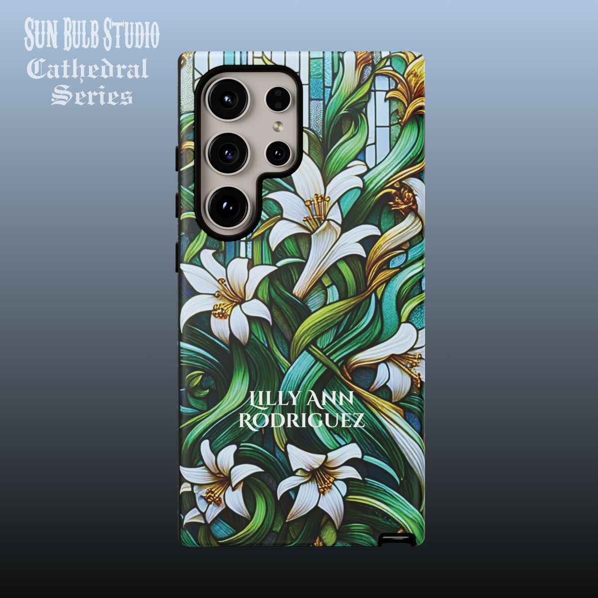 Cathedral Lilies - Personalized Phone Case