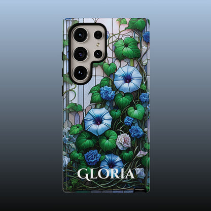 Cathedral Morning Glories - Personalized Phone Case