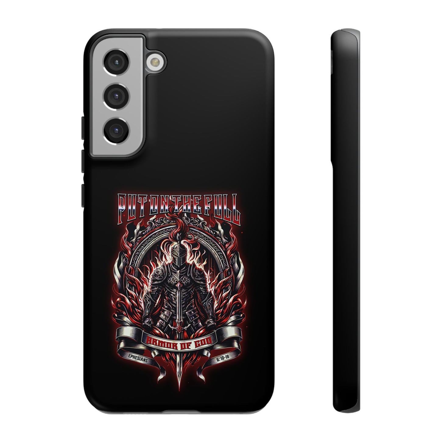 Armor of God Phone Case – Christian Warrior Design | Worship Wear Collection
