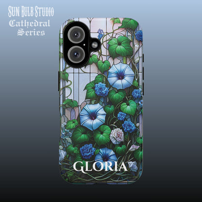 Cathedral Morning Glories - Personalized Phone Case