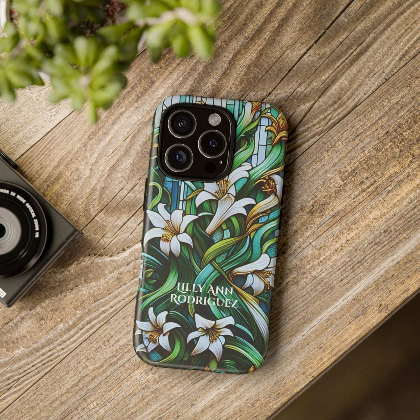 Cathedral Lilies - Personalized Phone Case