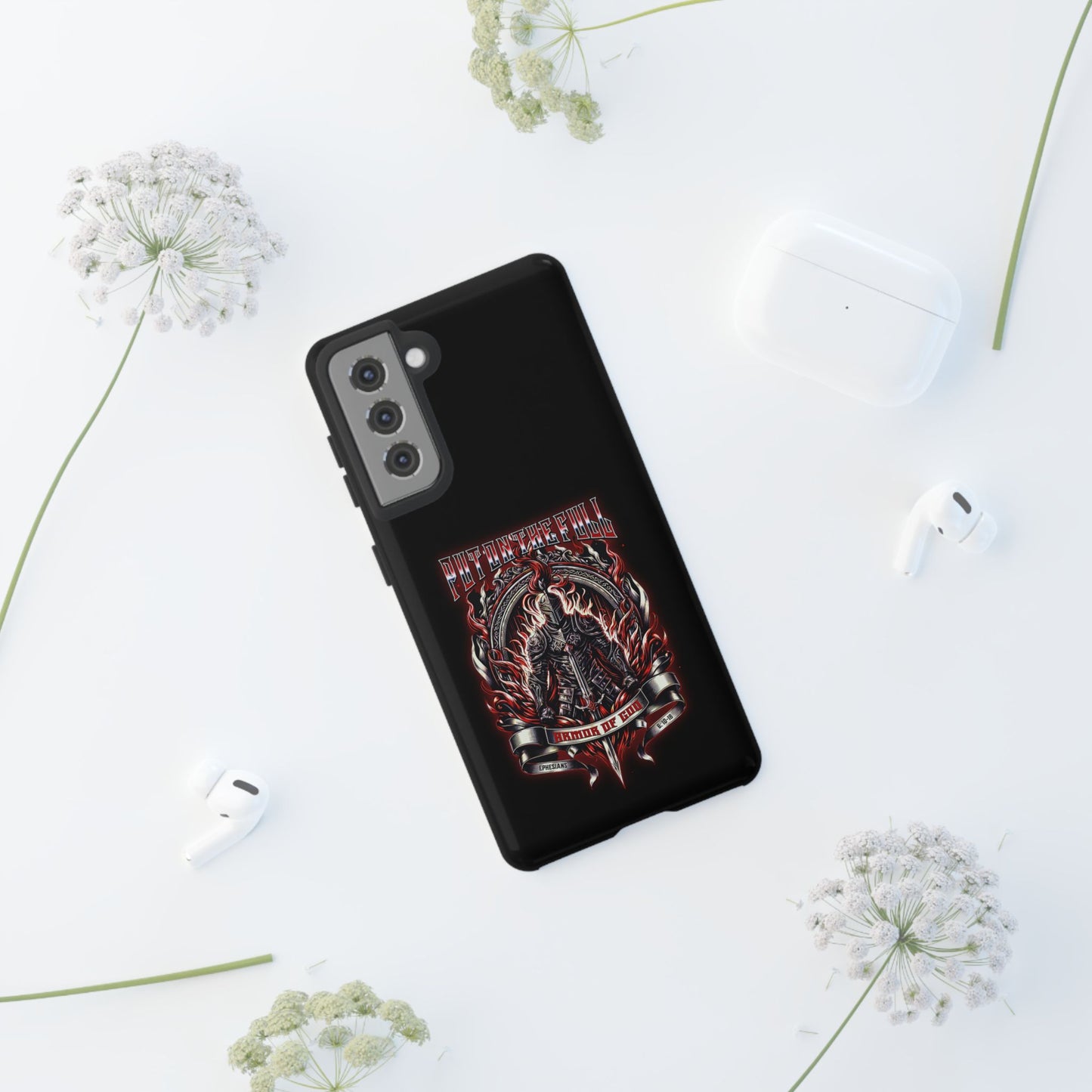 Armor of God Phone Case – Christian Warrior Design | Worship Wear Collection