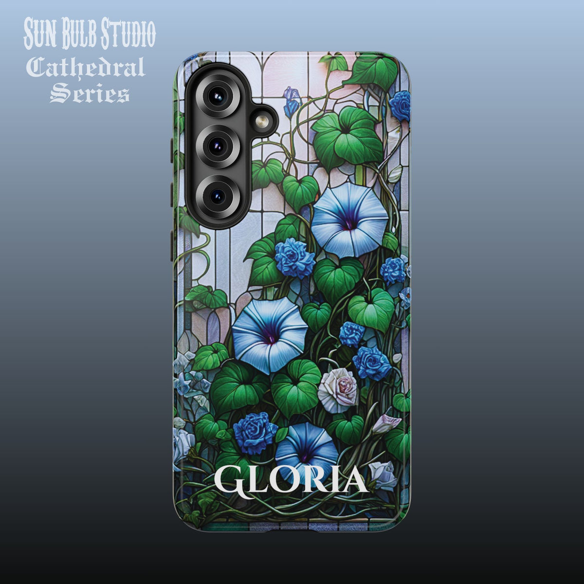 Cathedral Morning Glories - Personalized Phone Case