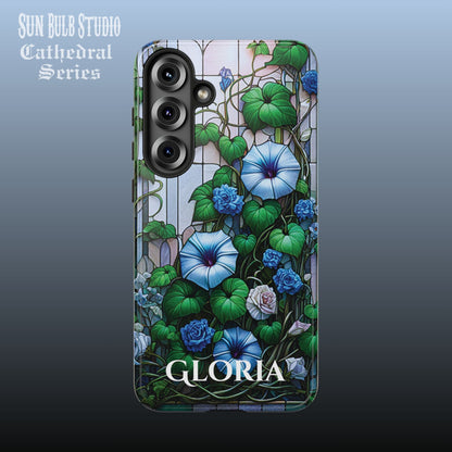 Cathedral Morning Glories - Personalized Phone Case