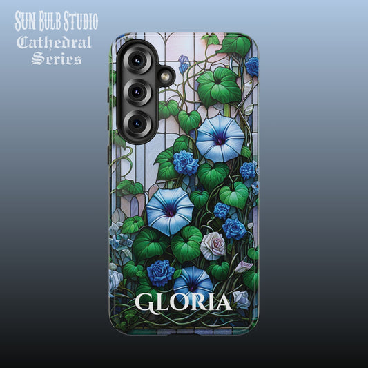 Cathedral Morning Glories - Personalized Phone Case