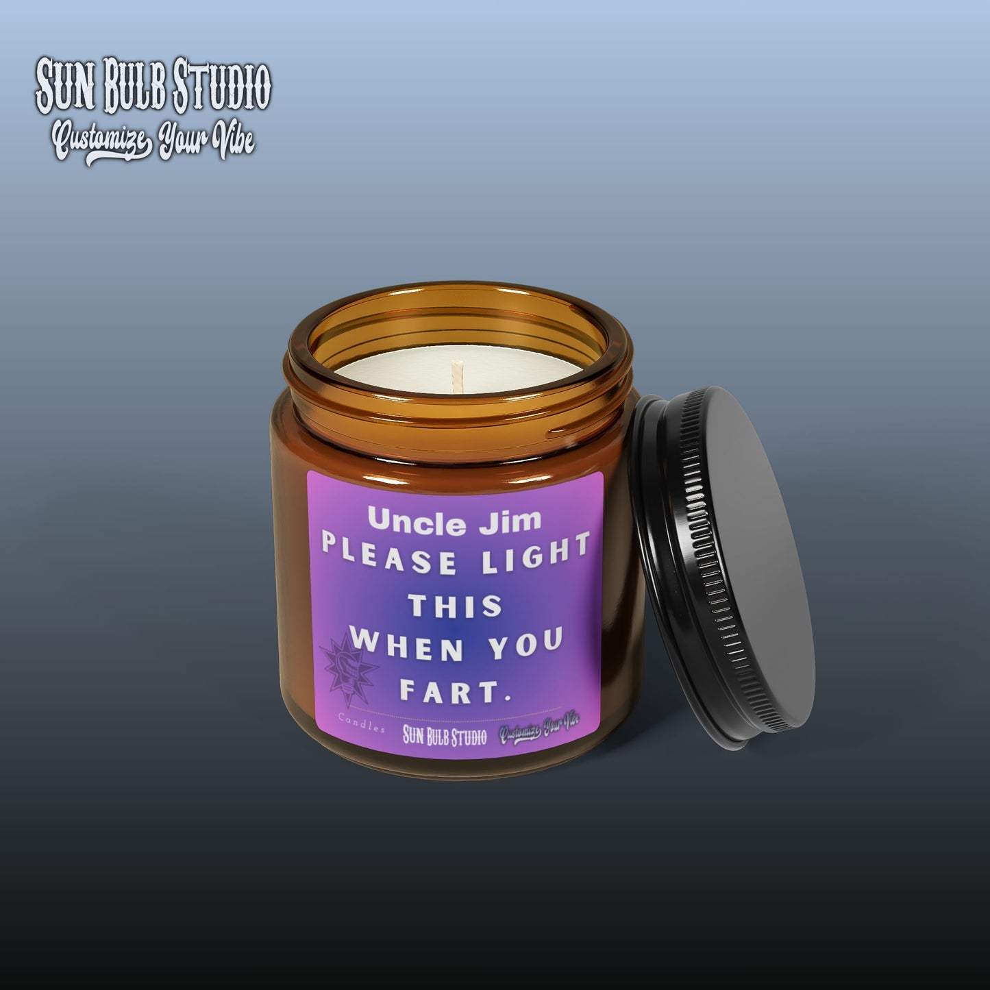 Customize Your Vibe™ Personalized Candle – Light This When You Fart