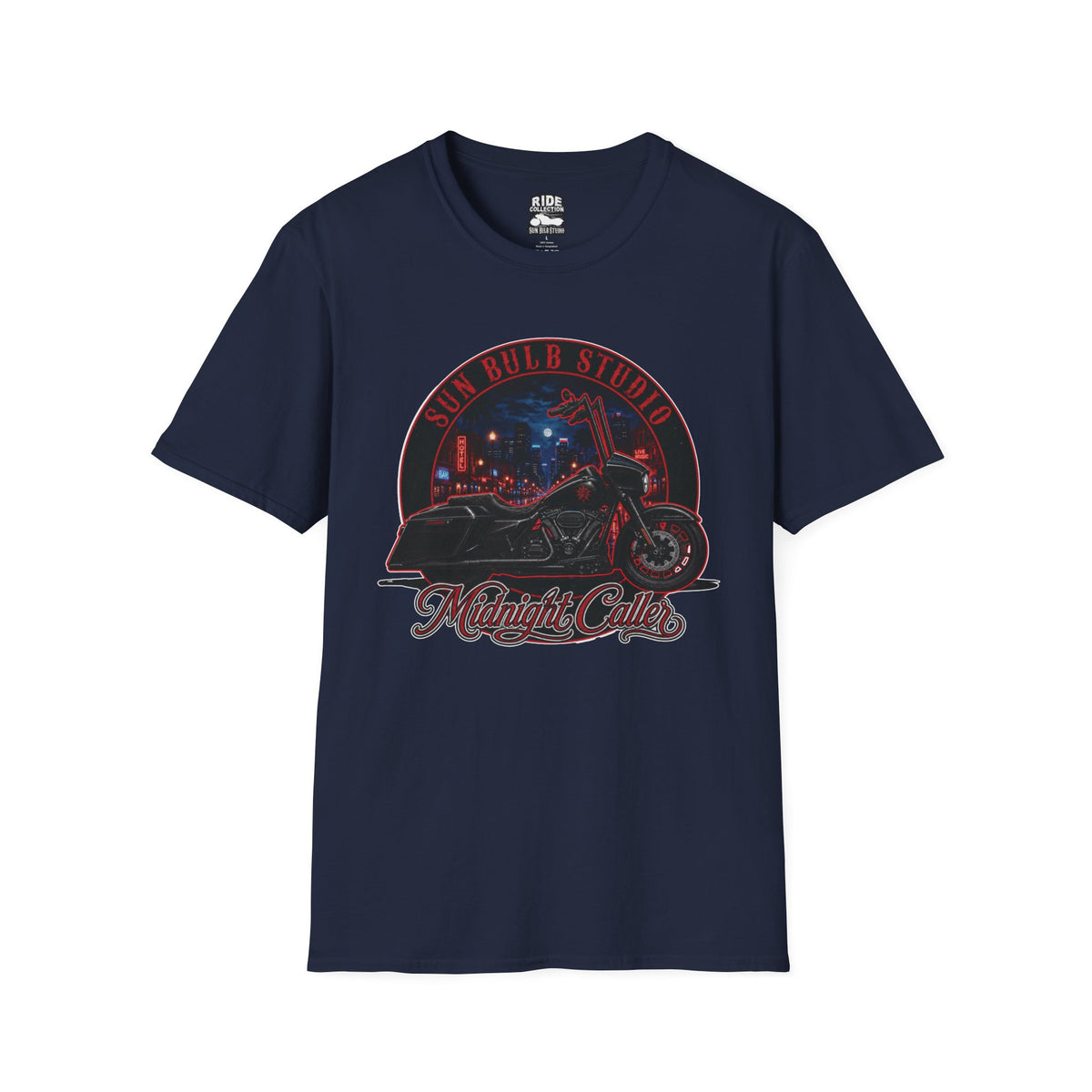 Midnight Caller Vintage Motorcycle T-Shirt | Night Ride Graphic Tee