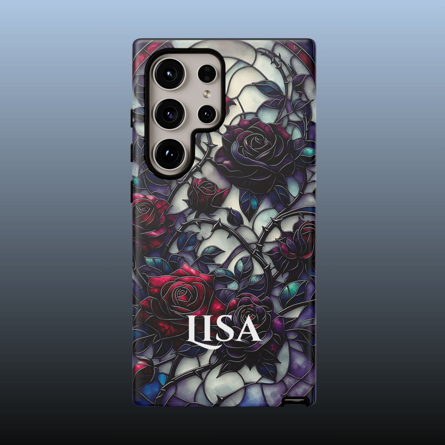 Cathedral Night Roses - Personalized Phone Case