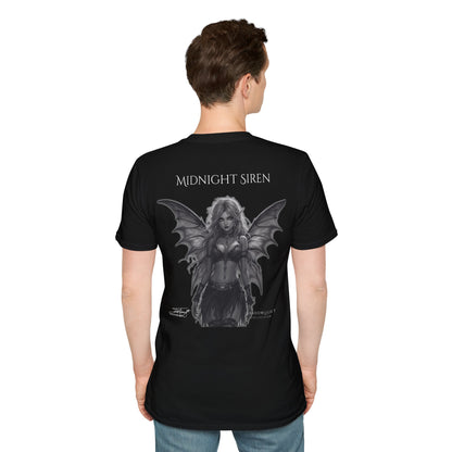 Midnight Siren Black and White Tee