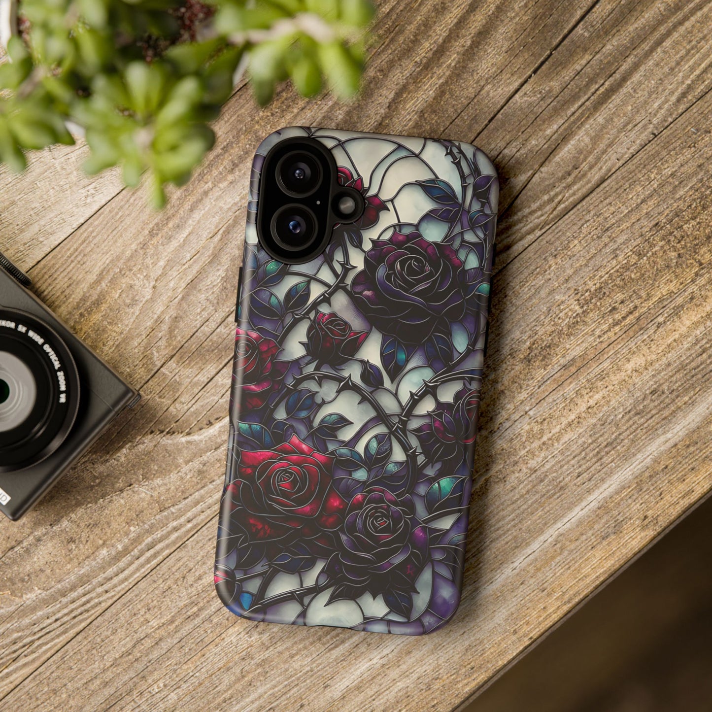 Cathedral Night Roses – Phone Case