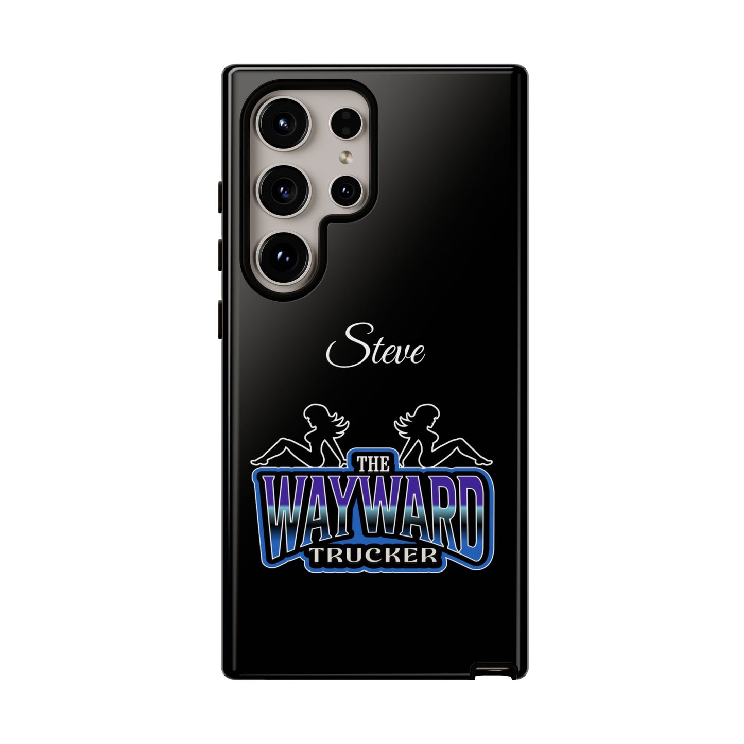 Personalized 'The Wayward Trucker' Phone Case — Custom Name Tough Case for Truck Drivers