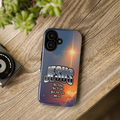 JESUS — The Way, The Truth, The Life — Radiant Sunrise Edition Phone Case