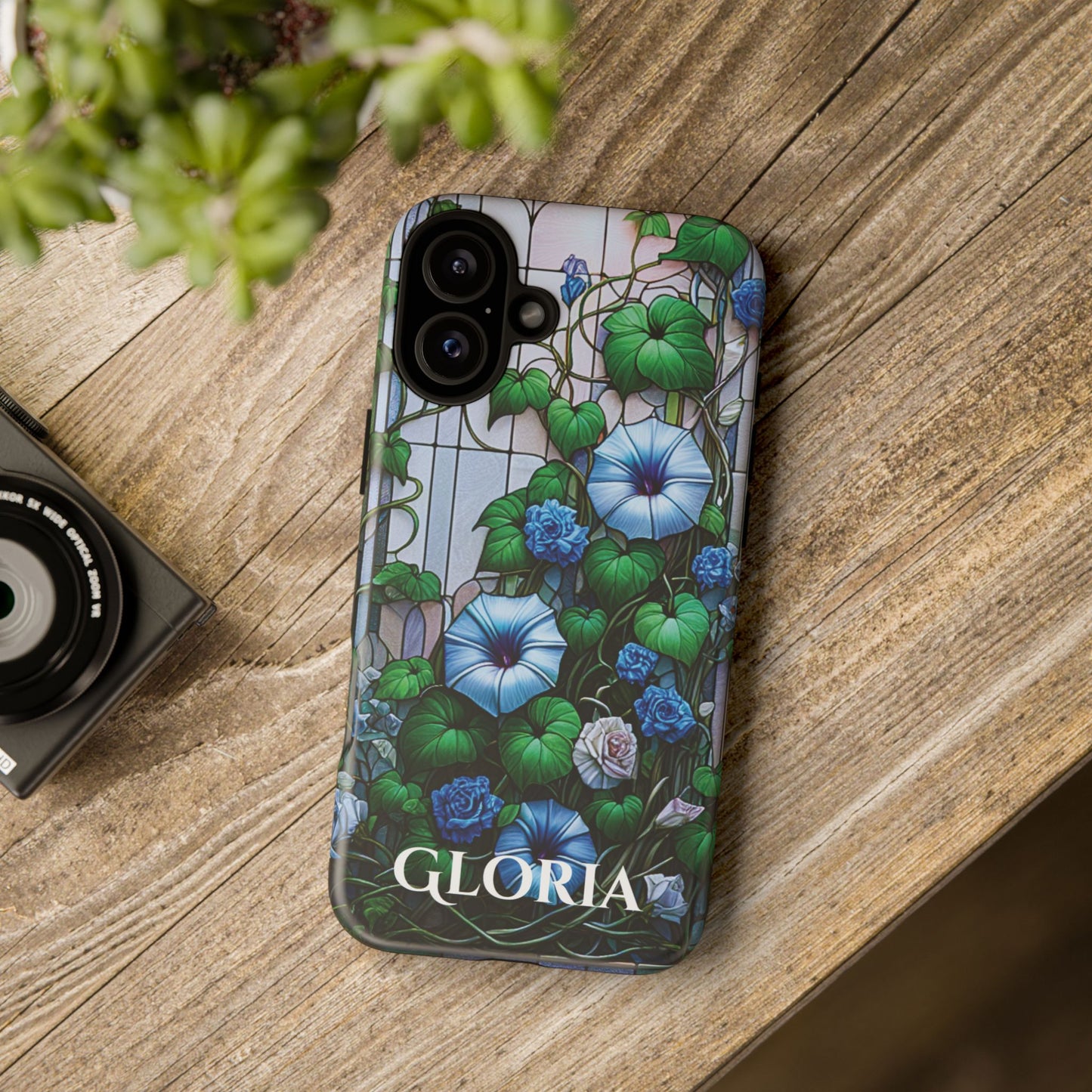 Cathedral Morning Glories - Personalized Phone Case