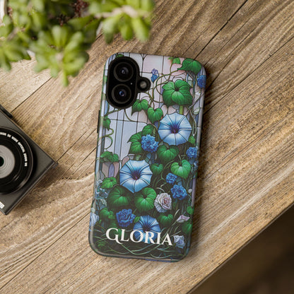 Cathedral Morning Glories - Personalized Phone Case