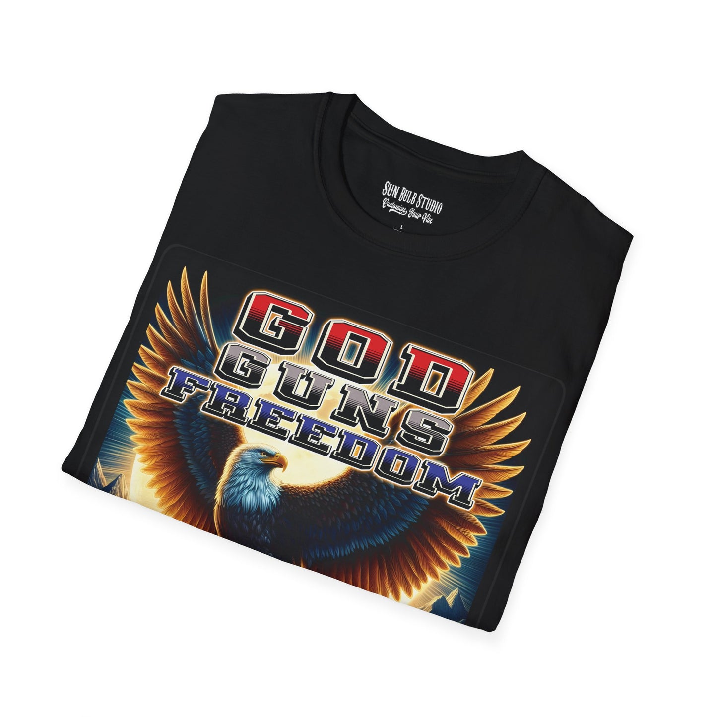 God. Guns. Freedom. – Patriotic Eagle T-Shirt