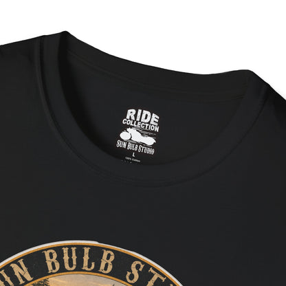 Whispering Pines Vintage Motorcycle T-Shirt | Forest Ride Graphic Tee