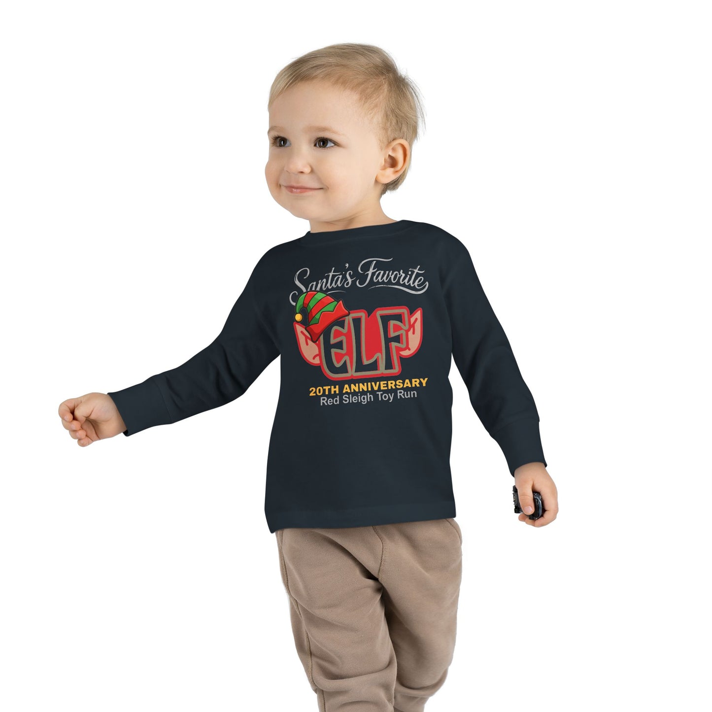 Santa’s Favorite ELF – Red (TODDLER Long Sleeve)