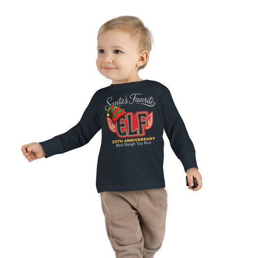 Santa’s Favorite ELF – Red (TODDLER Long Sleeve)