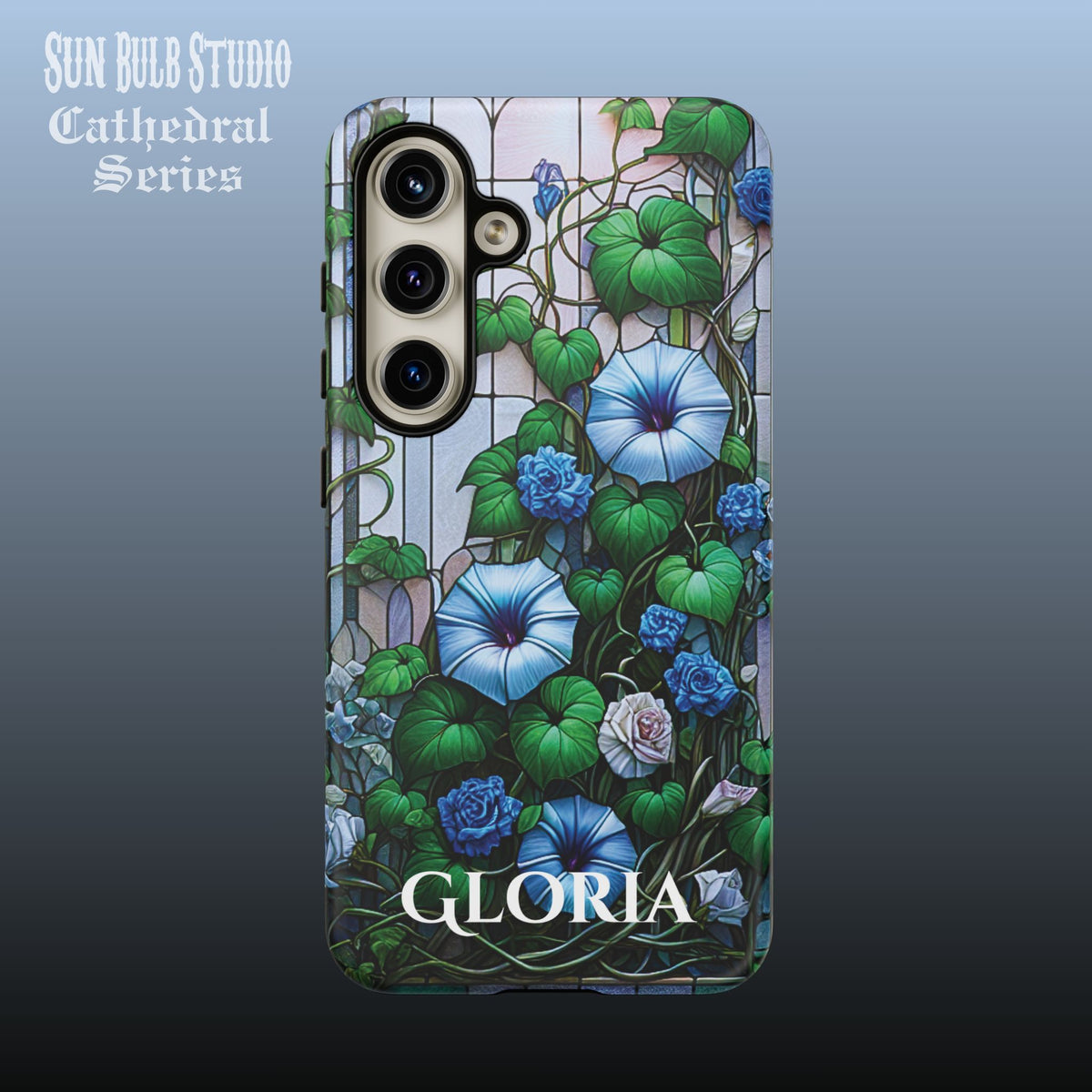 Cathedral Morning Glories - Personalized Phone Case