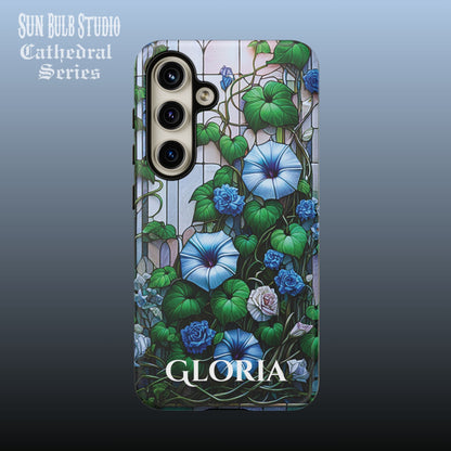 Cathedral Morning Glories - Personalized Phone Case