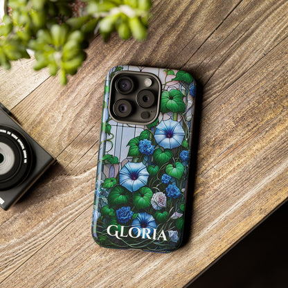 Cathedral Morning Glories - Personalized Phone Case
