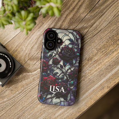 Cathedral Night Roses - Personalized Phone Case