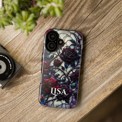 Cathedral Night Roses - Personalized Phone Case