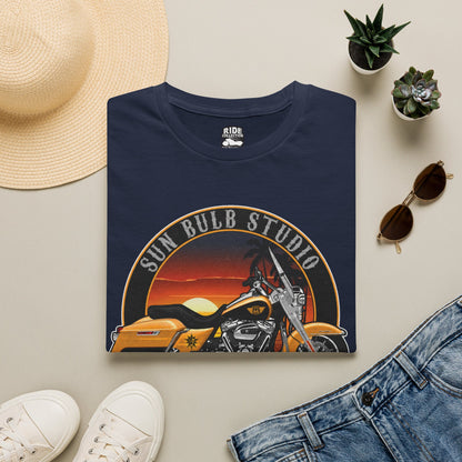 Wind Therapy Vintage Motorcycle T-Shirt | Sunset Ride Graphic Tee