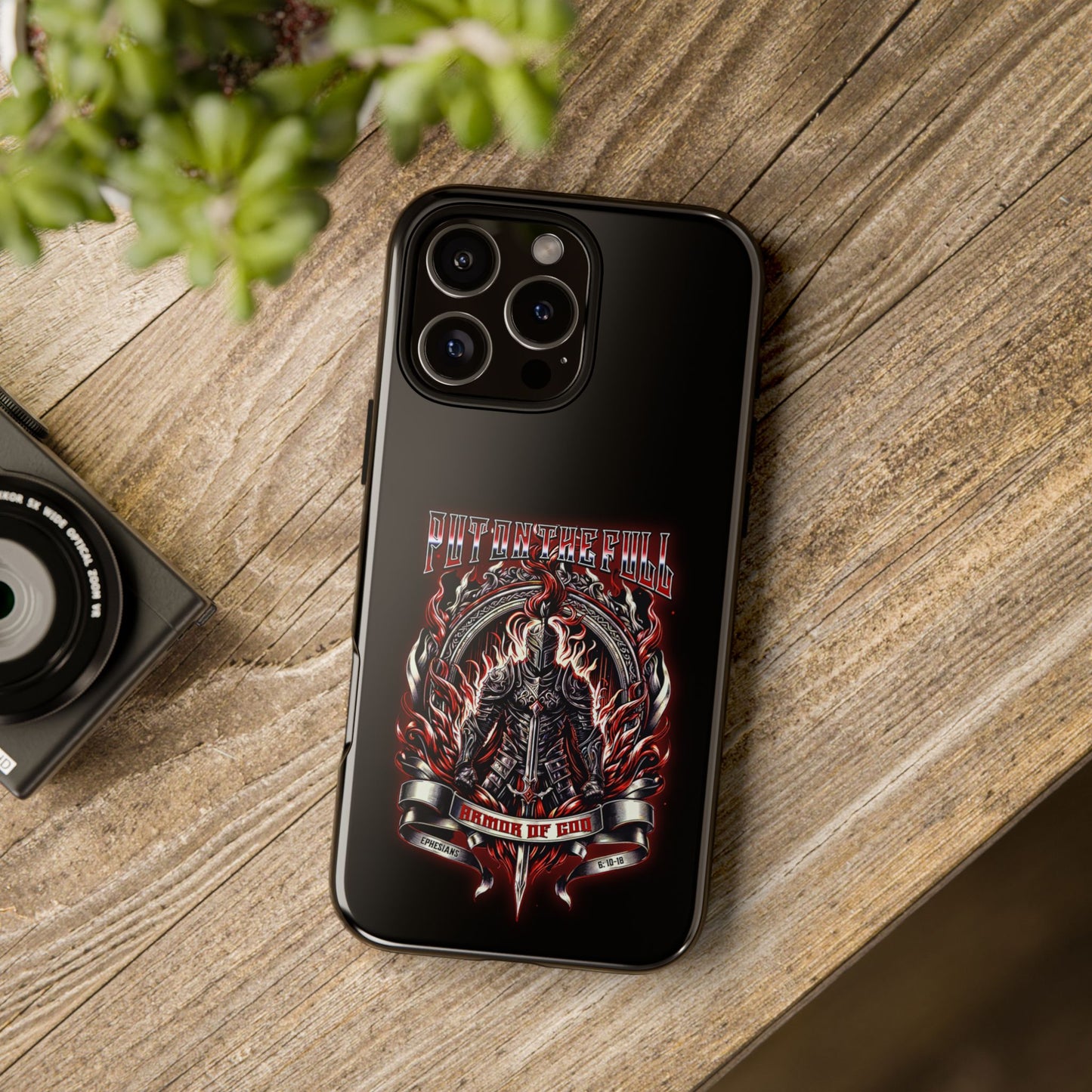 Armor of God Phone Case – Christian Warrior Design | Worship Wear Collection