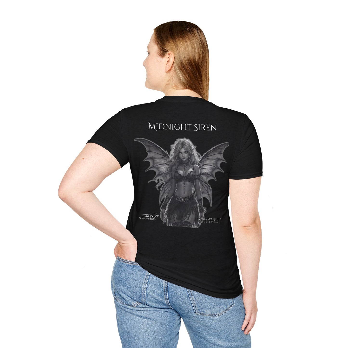Midnight Siren Black and White Tee