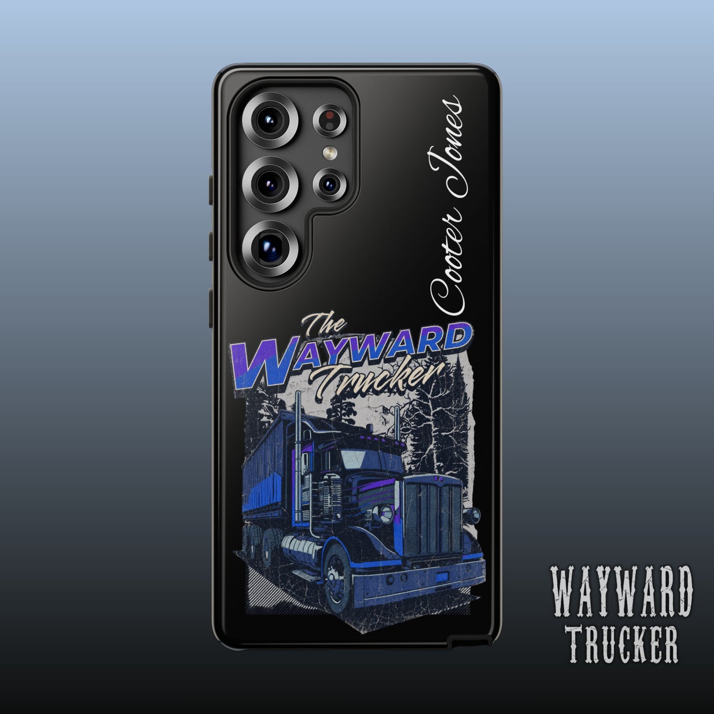 The Wayward Trucker™ Midnight Blue Edition— Personalized Phone Case